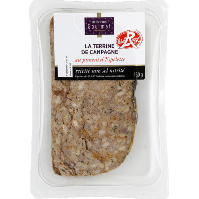 Monoprix Gourmet Terrine De Campagne A L'Ancienne Au Piment D'Espelette Label Rouge