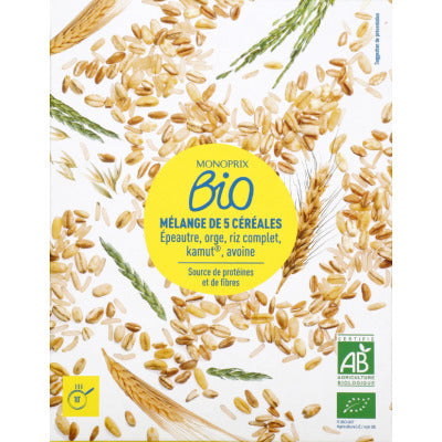 Monoprix Bio Mélange De 5 Céréales Bio 500g