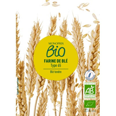 Monoprix Bio Farine De Blé Type 65 1Kg