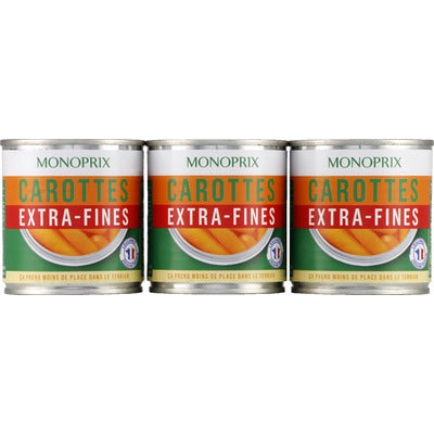 Monoprix Carottes extra-fines 3x130g