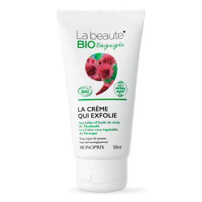 Monoprix La Beauté Bio Engagée La Crème Qui Exfolie 50Ml