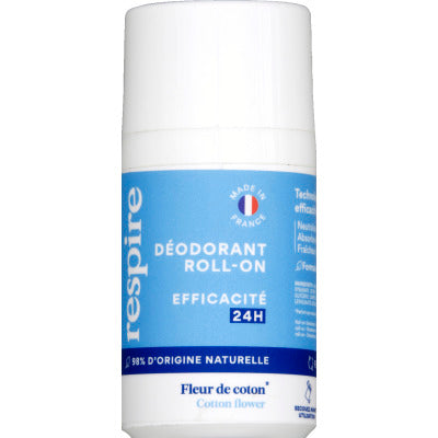 Respire Déodorant roll on fleur de coton 50ml