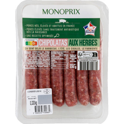 Monoprix Monoprix Chipo Herbes Filiere 330g