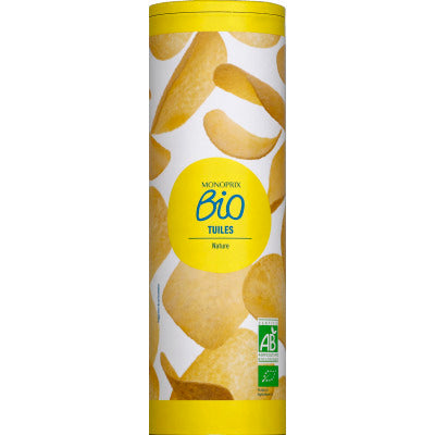 Monoprix Tuiles nature bio 160g