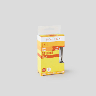 Monoprix Led 40W Flamme 5,5W E14 x2