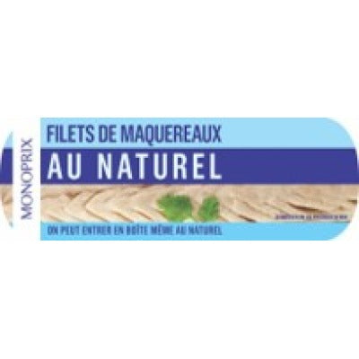 Monoprix Filets de Maquereaux au Naturel 176g