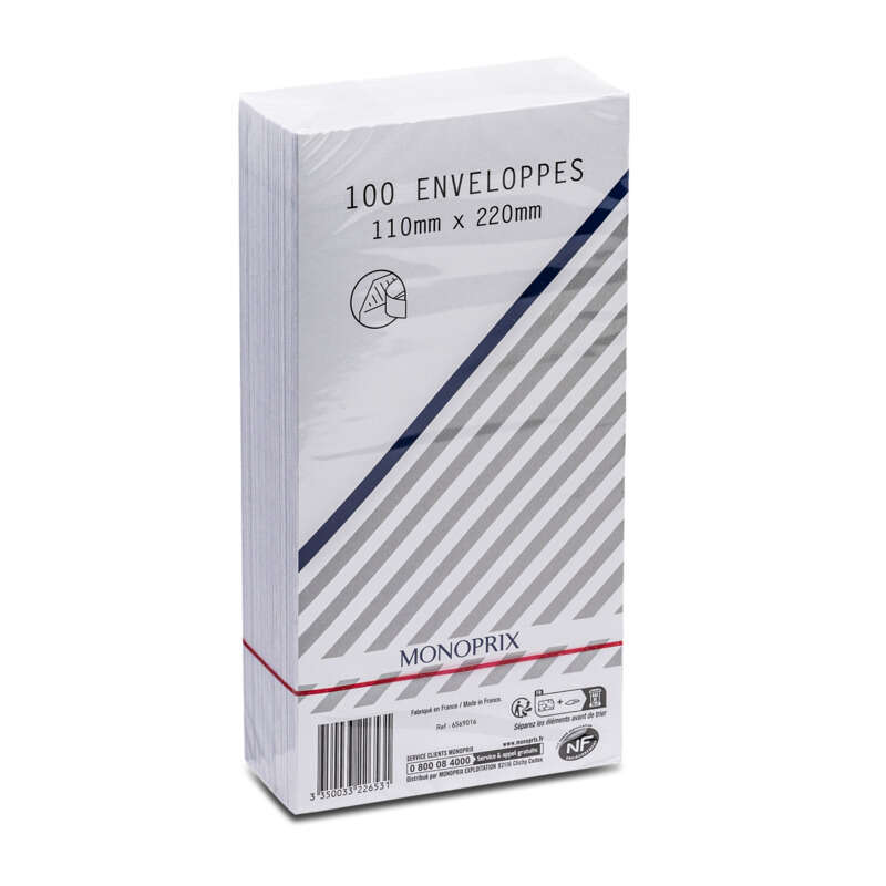 Monoprix Enveloppes 110X220 x100