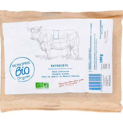 Monoprix Bio Origines Entrecôte Flow 190g