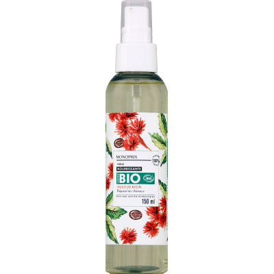 Monoprix BIO Huile nourrissante à l'huile de ricin 150ml