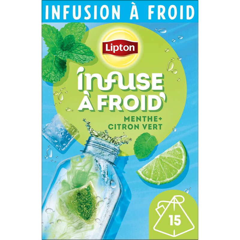 Lipton infuse à Froid citron vert & Menthe x15