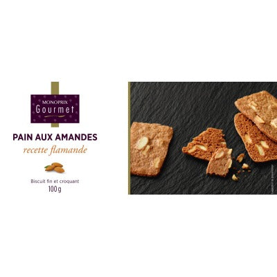 Monoprix Gourmet Pain aux amandes 100g