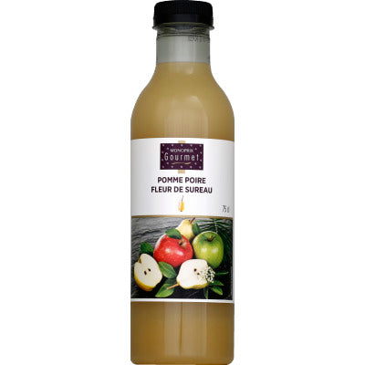 Monoprix Gourmet Jus de Pomme & Poire et Fleur de Sureau 75cl