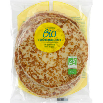Monoprix Bio Crèpes moelleuses 210g