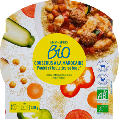 Monoprix Bio couscous à la marocaine 300g