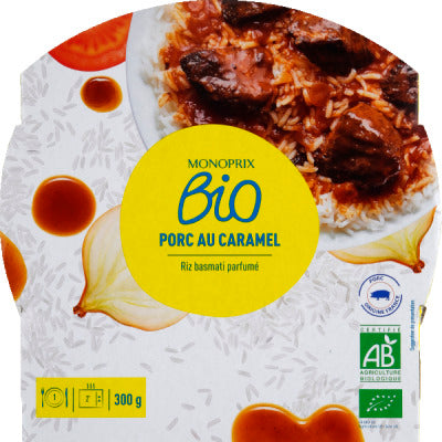 Monoprix Bio porc au caramel 300g