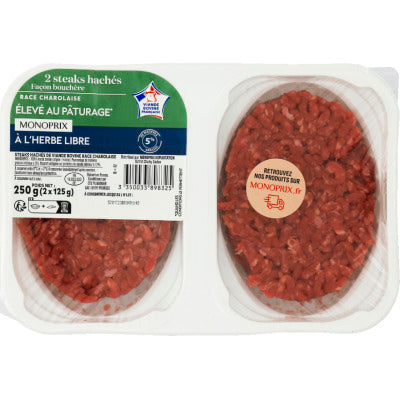 Monoprix Steak Hachés 5% 2X125G