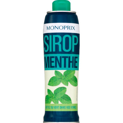 Monoprix sirop de menthe à diluer 75cl