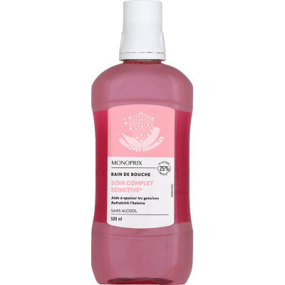 Monoprix bain de bouche sensitive 500ml