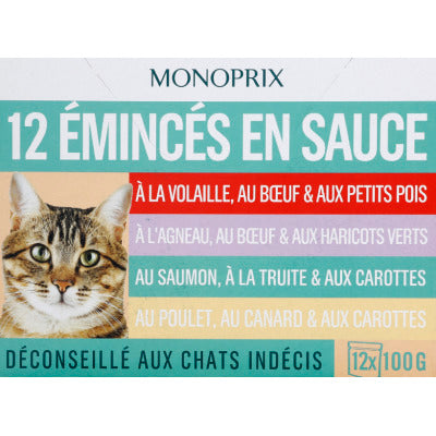 Monoprix Emincés En Sauce 4 Recettes Pour Chat