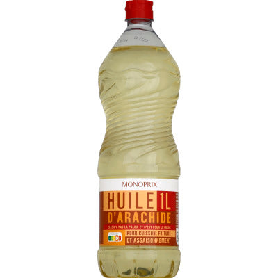 Monoprix huile d'arachide 1L