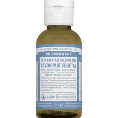 Dr. Bronner'S Savon Liquide Sans Parfum Pour Bébé 18-En-1 59Ml