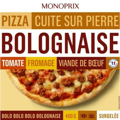 Monoprix Pizza Bolognaise Surgelée 400G