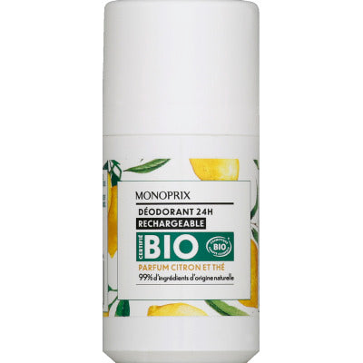 Monoprix Déodorant 24h bille rechargeable bio 50ml