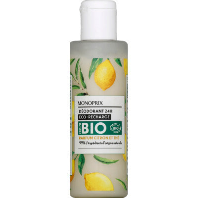 Monoprix Déodorant 24h éco recharge bio 100ml