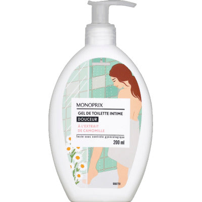 Monoprix Gel De Toilette Intime Douceur À L'Extrait De Camomille 200Ml