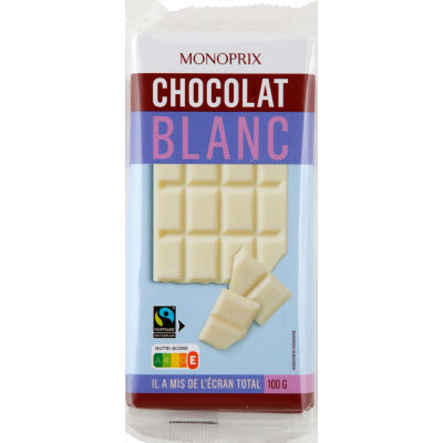 Monoprix Chocolat Blanc 2 x 200g