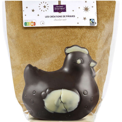 Monoprix Gourmet poule pâques chocolat noir 120g