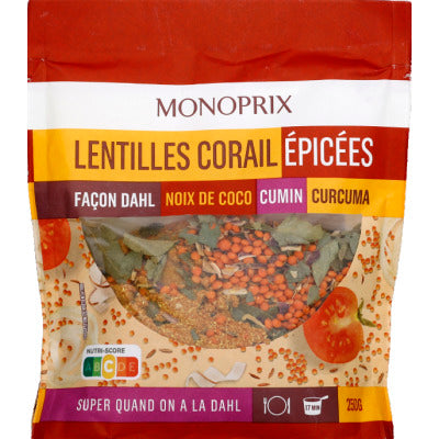 Monoprix mix legumineuses façon dahl 250g