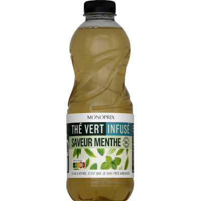 Monoprix Thé vert infusé saveur menthe 1L