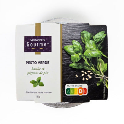 Monoprix Gourmet Pesto Verde Basilic & Pignons de Pin 115g