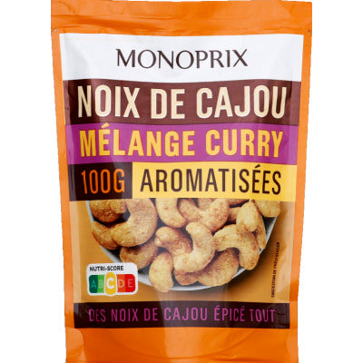 Monoprix Noix cajou mélange curry 100g