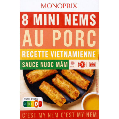 Monoprix Mini Nems au porc x8-240g