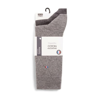 Lot De 2 Paires De Chaussettes Unies