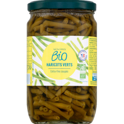 Monoprix Bio Haricots Verts Exytra-Fins Coupés 360G