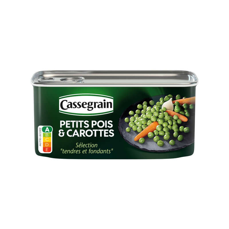 Cassegrain Petits Pois & Carottes Sélection Tendres et Fondants 130g