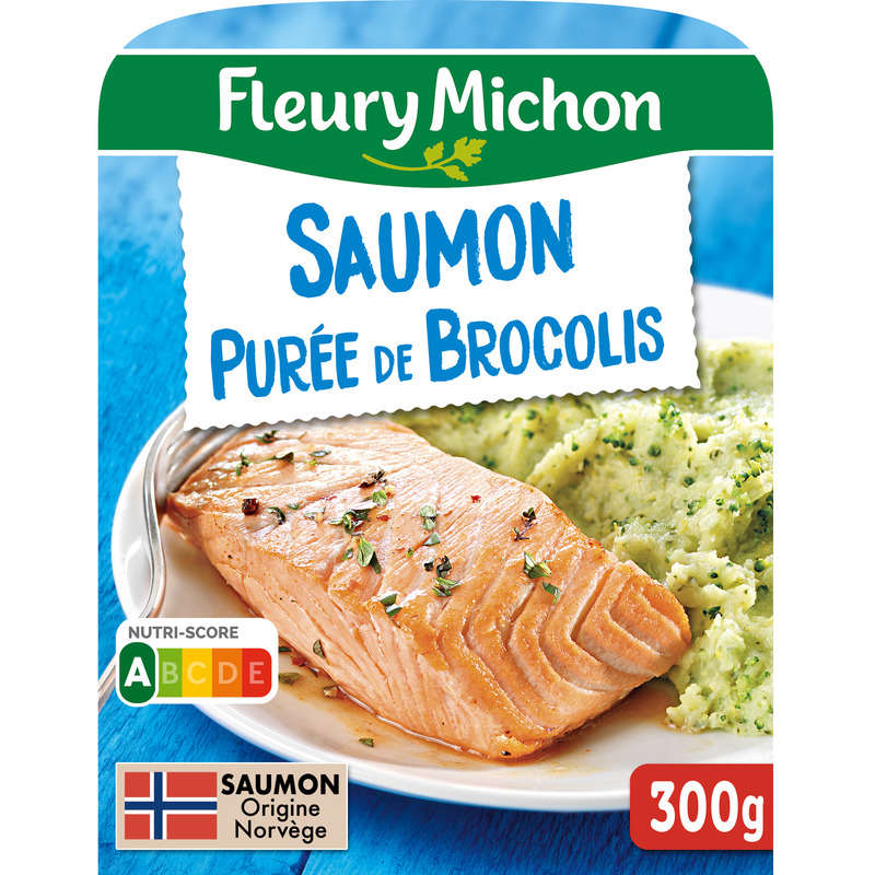 Fleury Michon Filet de Saumon Purée de Brocolis 300g