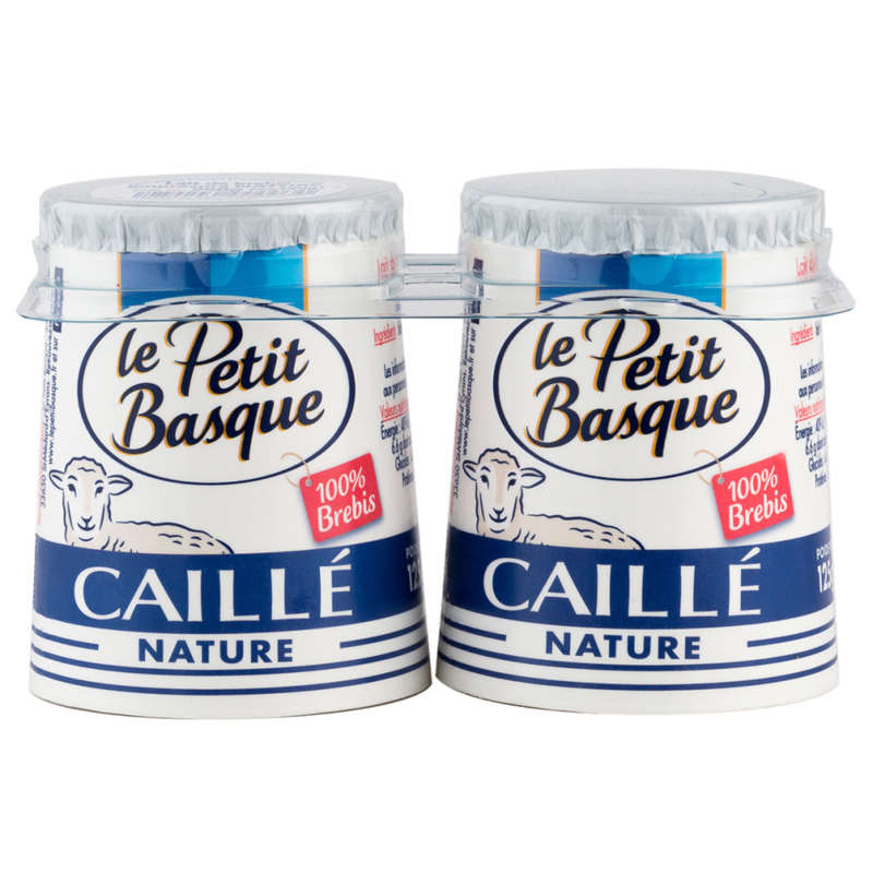 Le petit basque caille de brebis nature 2x125g