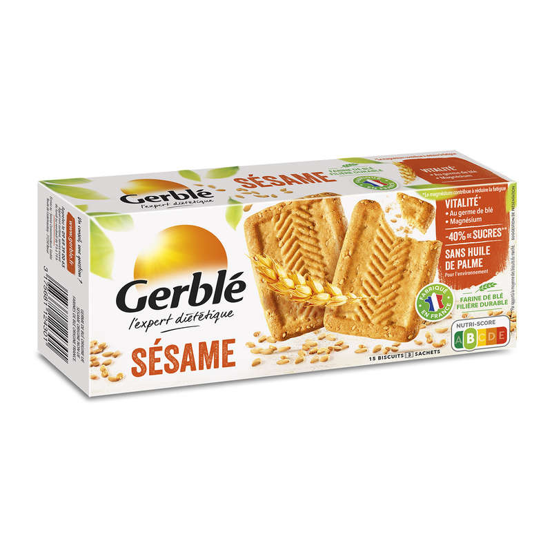 Gerblé Biscuits au sésame sans huile de palme 230g