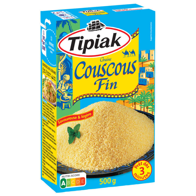 Tipiak Graine De Couscous Fin Prêt En 3Min 500G