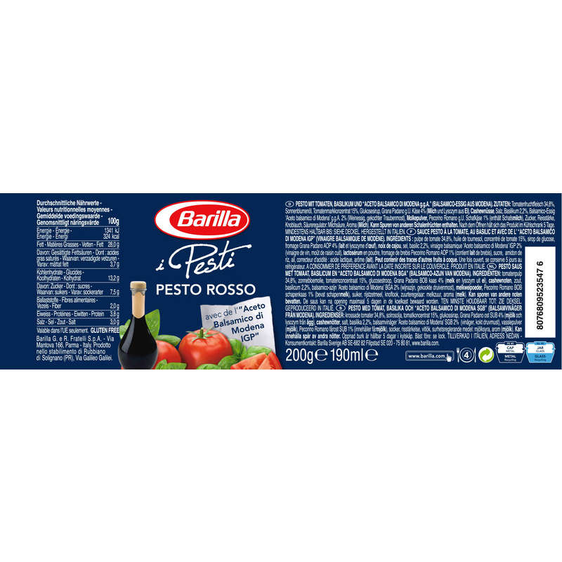 Barilla Sauce Pesto Rosso 200g