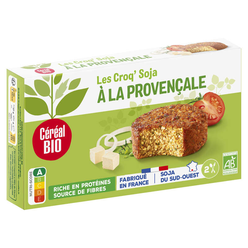 Cereal Bio Croq'Soja à La Provençale, Sans Viande, Bio 2 x 200g