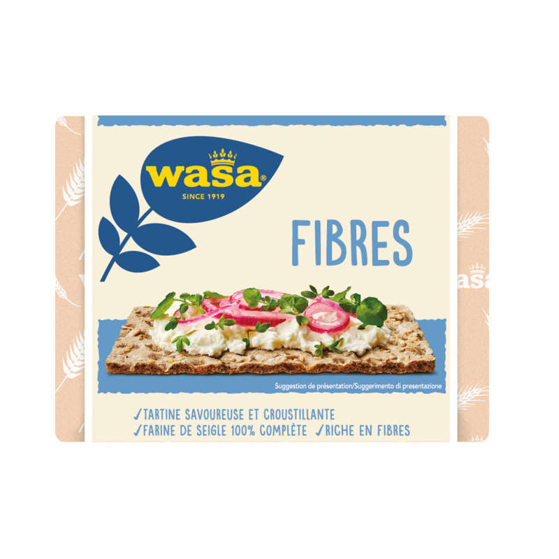 Wasa Biscottes Fibres de Seigle et Son de Blé 230g