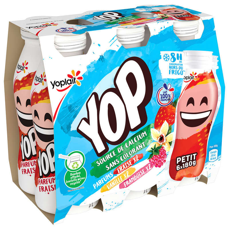 Yoplait Yaourt à boire multi parfums 180g