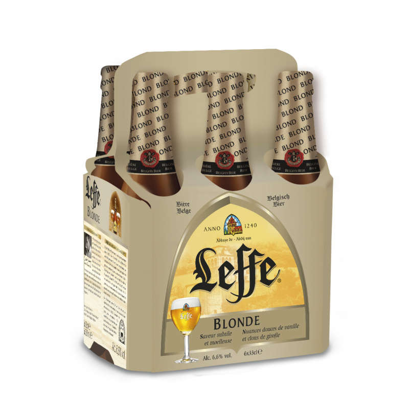 Leffe bière blonde abbaye pack 6x33 cl