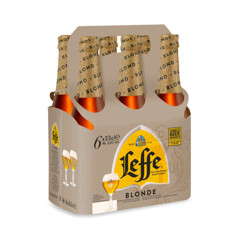 Leffe bière blonde abbaye pack 6x33 cl