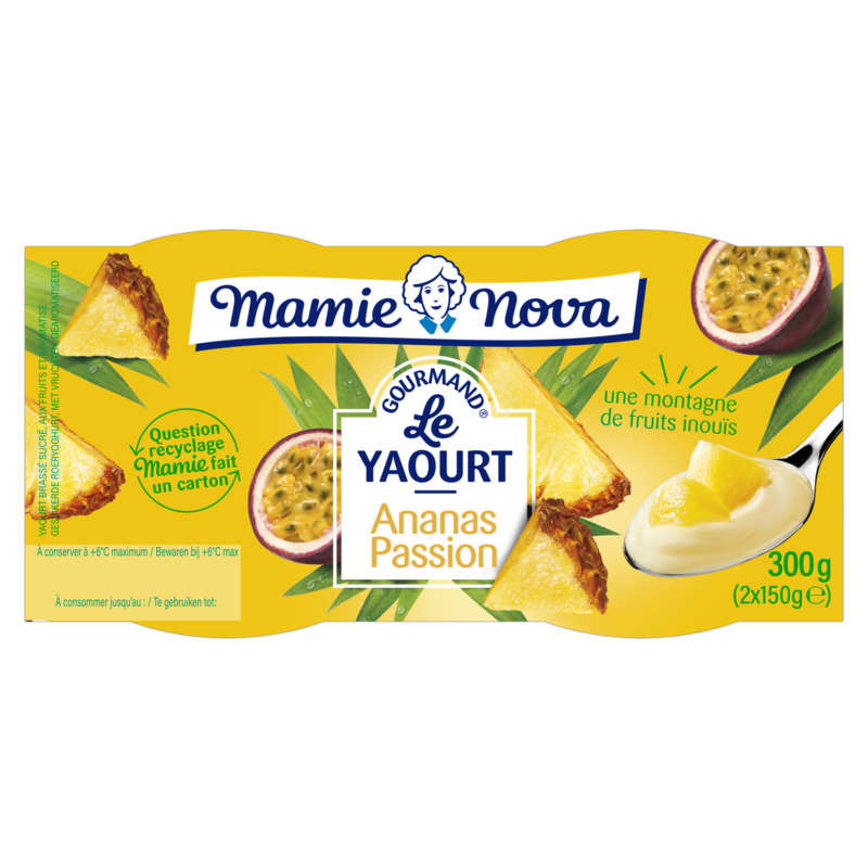 Mamie Nova Yaourt Ananas Passion 2x150g